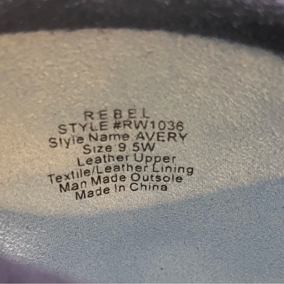 Rebel | Avery Blue Suede Embroidered Ankle Snip Toe Boots - Picture 9 of 10